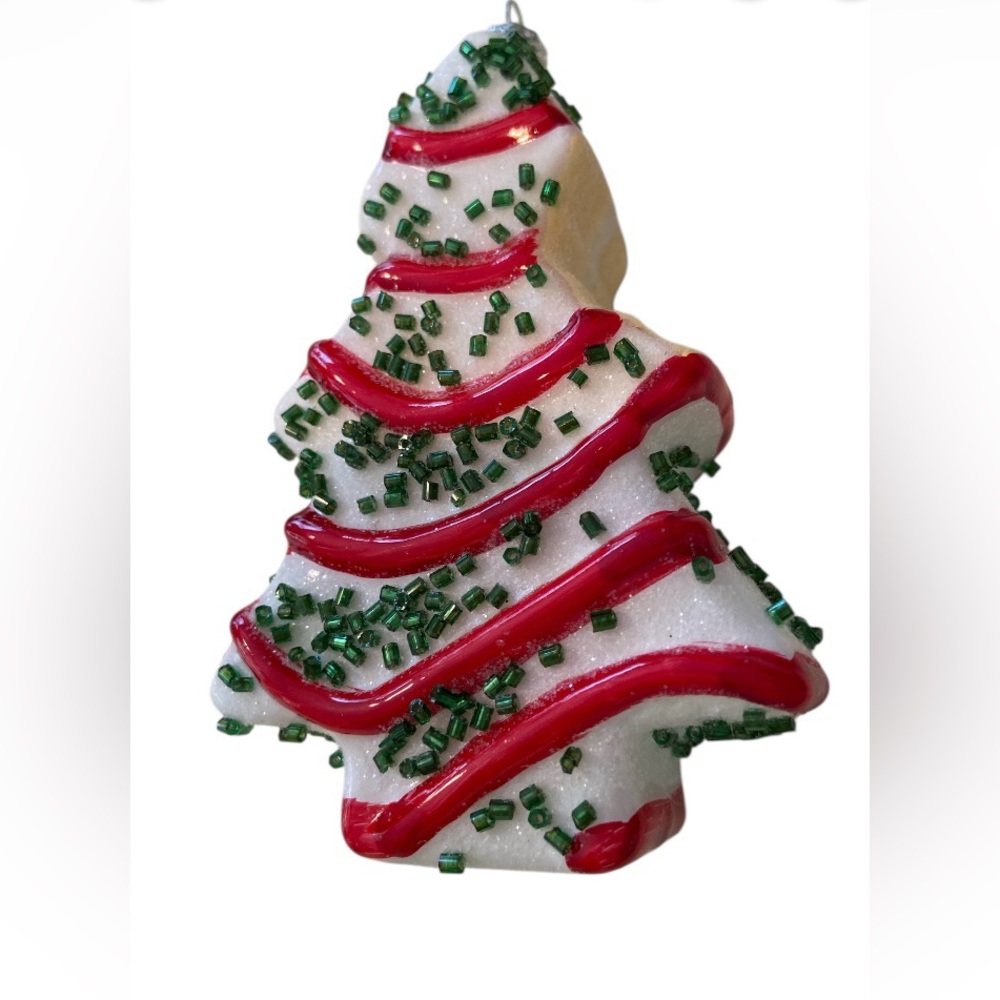 NWT Festive Red and Green Holiday Tree Ornament